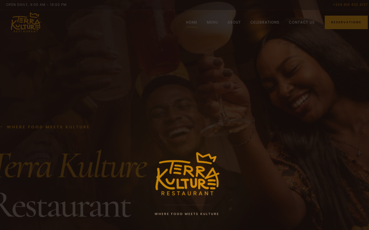 Terra Kulture Restaurant website